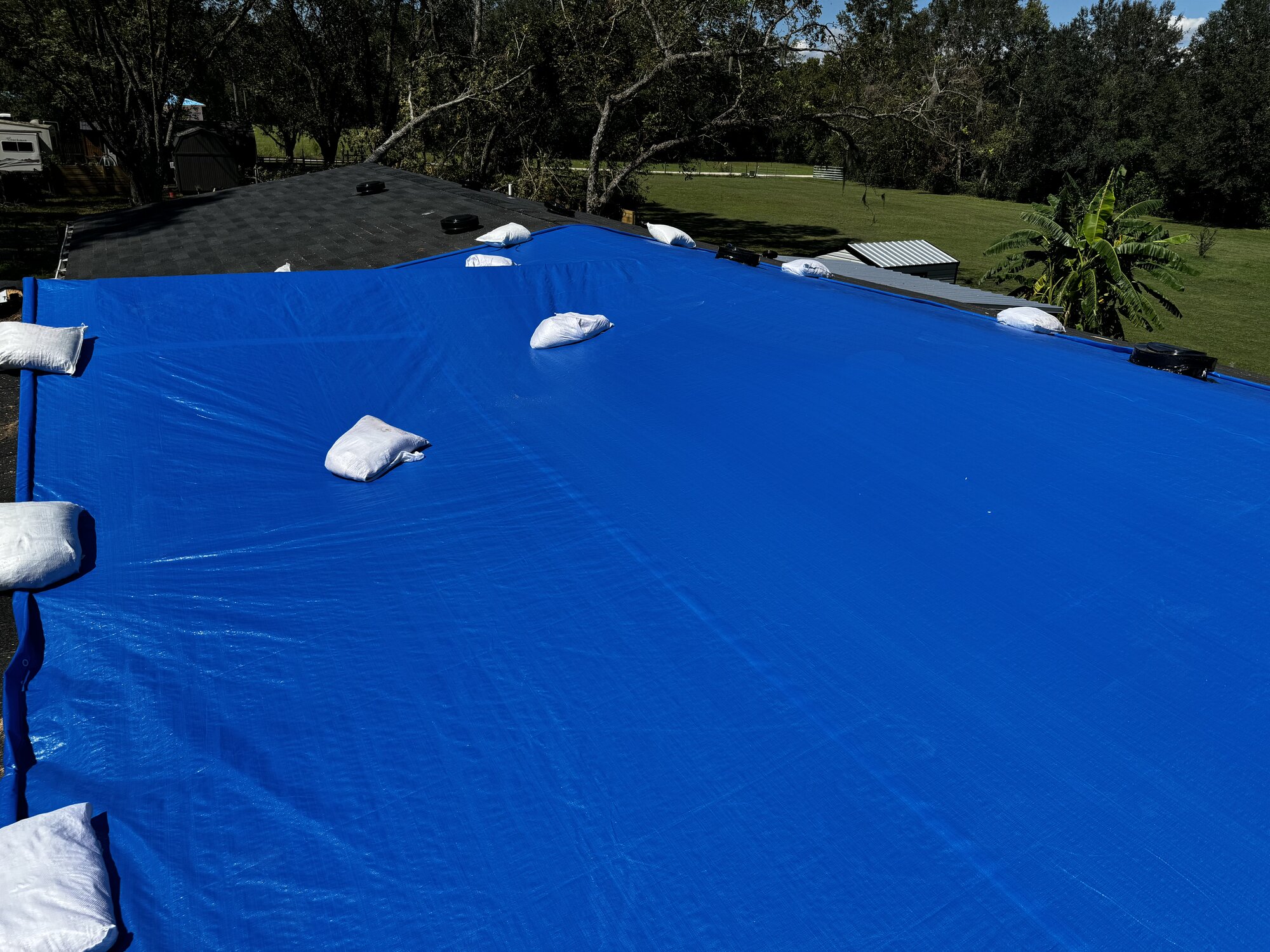 Hurricane roof protection - defensible claims documentation for adjusters