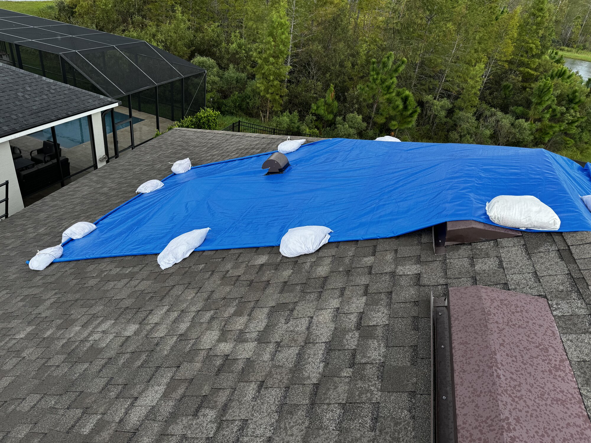 Hurricane response tarping - defensible claims documentation for adjusters